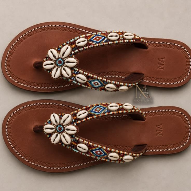 Maasai beaded women sandals