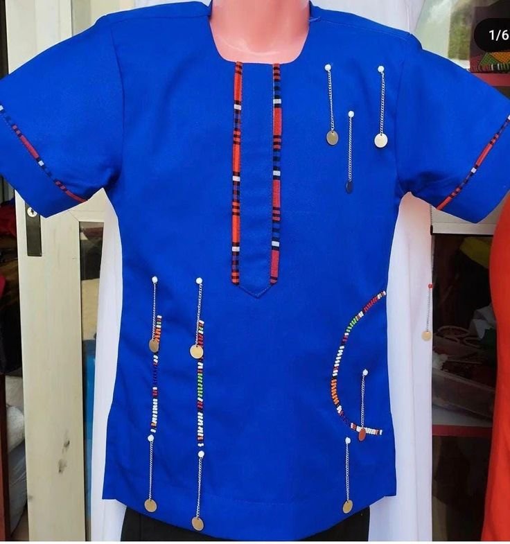 Maasai beaded shirt