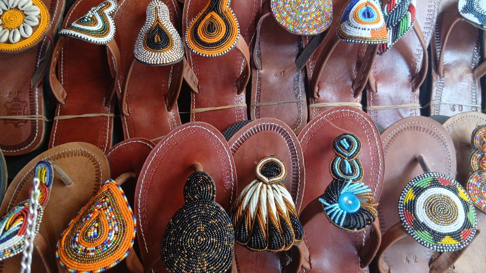 Decorated sandals